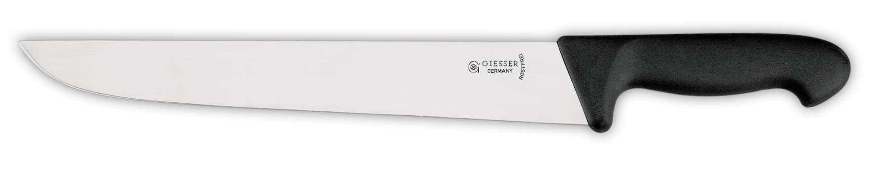 Cuchillo carnicero GIESSER para filetear, hoja 27cm, estrecha, rgida, mango clsico,  negro